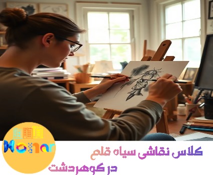 کلاس نقاشی سیاه قلم در گوهردشت کرج2025